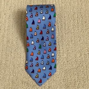 NWOT Eric Holch for ALLYN Neckwear Blue Rainbow Fleet 100% Silk Tie